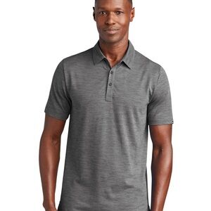 Travis Mathew Auckland Slub Polo Shirt Mens XL Dark Gray Performance Stretch NWT